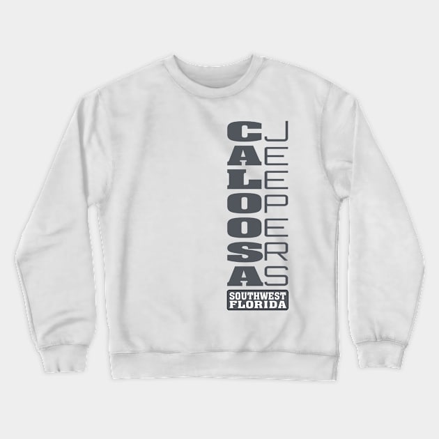 Charcoal Vertical Logo Crewneck Sweatshirt by Caloosa Jeepers 